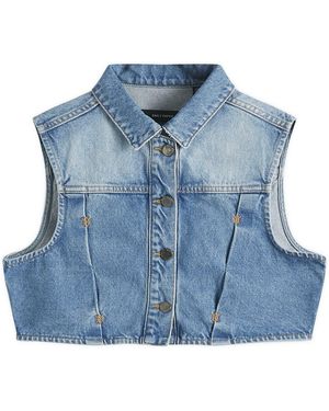 Daily Paper Asola Sleeveless Denim Vest - Blue