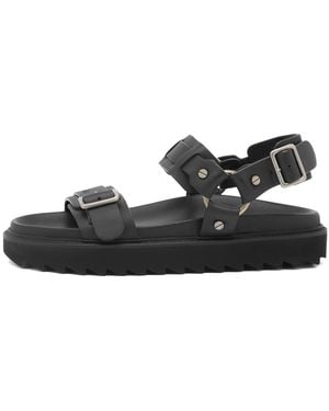 Acne Studios Chunky Belt Sandals - Black