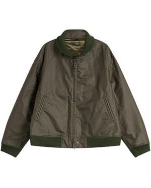 Engineered Garments Waxed Cotton Ll Jacket - Green