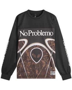 No Problemo Alien Long Sleeve Moto Jersey - Gray