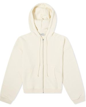 Baserange Rim Zipped Hoodie - Natural