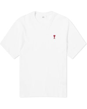 Ami Paris Monogram Organic Cotton T-Shirt - White