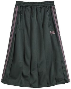 Needles Pleated Track Skirt - Green