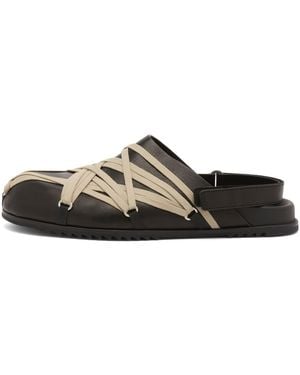 Rick Owens Megalace Mule - Brown