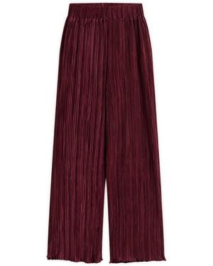 4th & Reckless Plisse Pants - Red