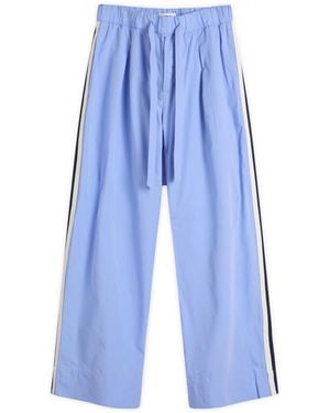 Tekla Poplin Sleep Pant - Blue