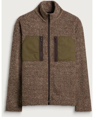 Cafe Mountain Mountain Fleece Jacket - Brown