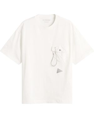 and wander Pocket T-Shirt - White