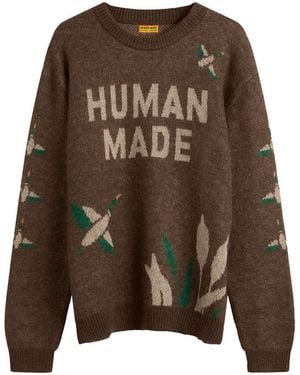 Human Made Graphic Knit Sweater - Brown