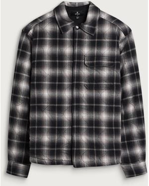 Represent Logo Quilted Shirt - Black