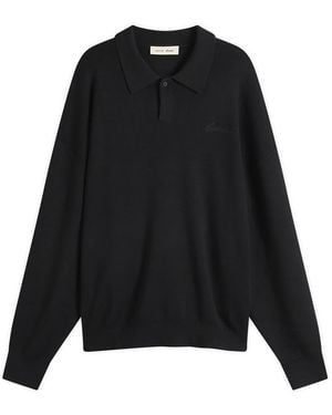 Fear Of God Signature 90S Knit Polo - Black