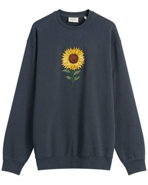 Forét Sun Embroidered Sweatshirt - Blue