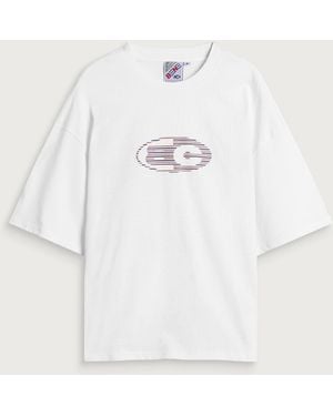 Bene Culture Domino Stripe T-Shirt - White