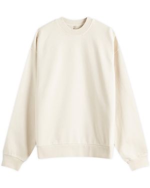 Skims Boyfriend Fleece Pullover - White