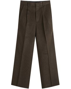 AURALEE Flannel Two-Tuck Pants - Gray