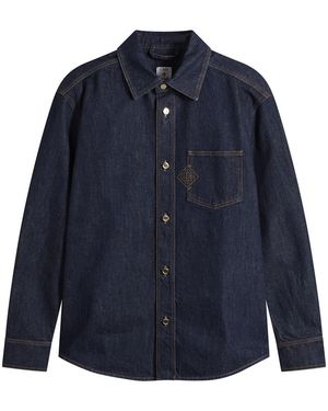 CASABLANCA Raw Denim Shirt - Blue