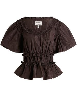Damson Madder Everly Ruffle Blouse Presented By End - Black