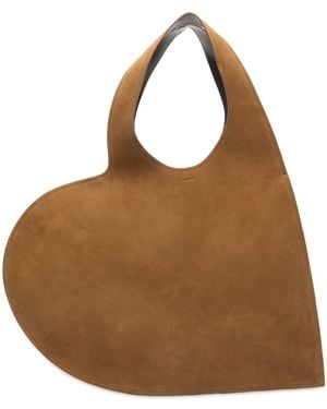 Coperni Double Heart Tote - Brown