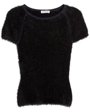 Peachy Den The Chloe Knit T-Shirt - Black