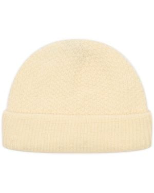 John Smedley Sheratt British Wool Beanie - Natural
