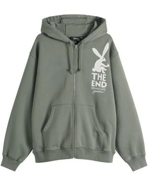 by Parra End The Bunny Zip Hoodie - Green