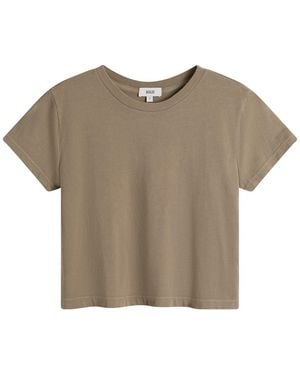 Agolde Adine Shrunken T-Shirt - Brown