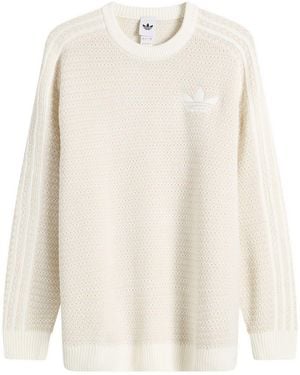 adidas Knit Sweater - White