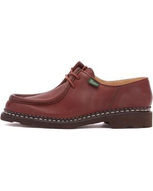 Paraboot Michael Leather Lace Up Derby Shoe - Brown