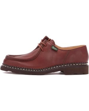 Paraboot Michael Leather Lace Up Derby Shoe - Brown