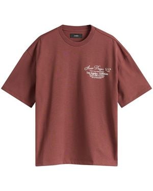 Amiri Dreamers Chain Stitch T-Shirt - Red
