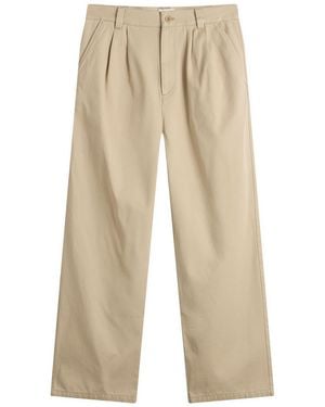 A.P.C. Ricky Double Pleat Chinos - Natural