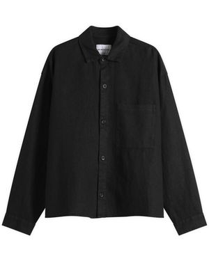 MKI Miyuki-Zoku Linen Box Dress Shirt - Black