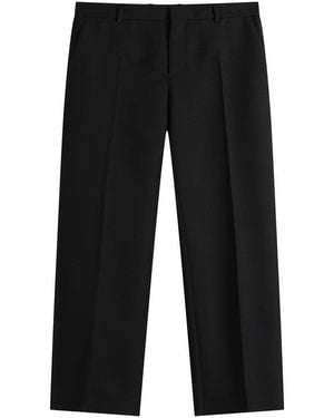 Balenciaga Wool Gabardine Tailored Pants - Black