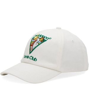 CASABLANCA Pyramid Abduction Tennis Cap - White