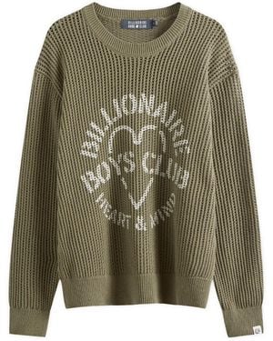 BBCICECREAM Heart & Mind Stencil Logo Knit - Green