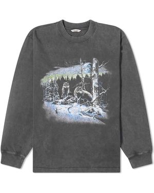 Holzweiler Luring National Long Sleeve T-Shirt - Grey