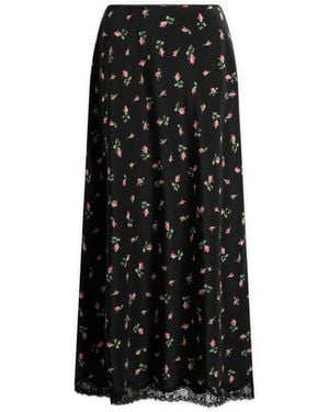RIXO London Stassie Midi Skirt - Black
