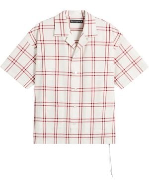 MASTERMIND WORLD Plaid Short Sleeve Shirt - Pink