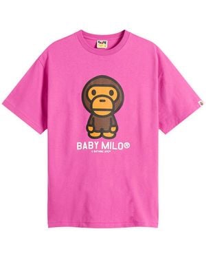 A Bathing Ape Baby Milo T-Shirt - Pink