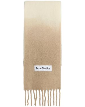 Acne Studios Vally Dip Dye Scarf - Natural