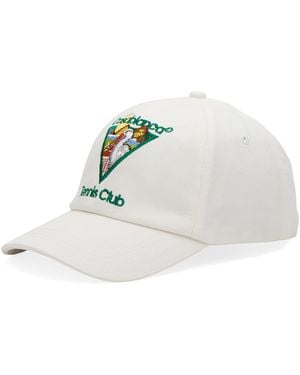 CASABLANCA Pyramid Abduction Tennis Cap - White