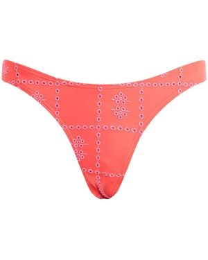 Damson Madder High Leg Bikini Bottoms - Pink