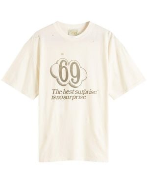 Aries Destroyed 69 T-Shirt - Natural