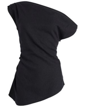 Tala Soft Linen Top - Black