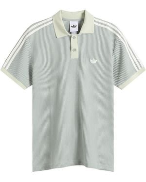 adidas Waffle Knit Polo - Green