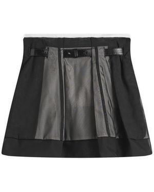 Toga Toga Mesh Mini Skirt - Black