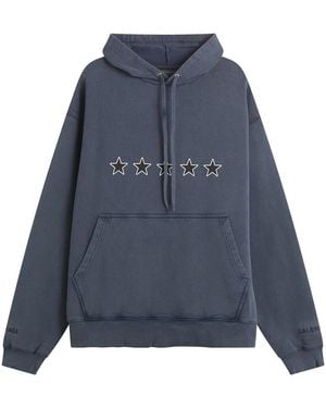 Balenciaga Top Rating Printed Hoodie - Blue