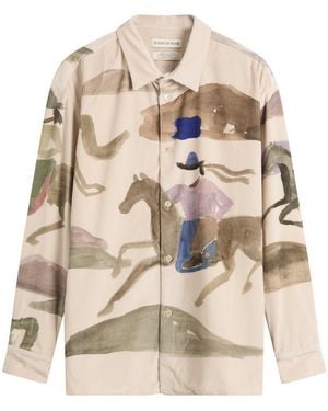 A Kind Of Guise Derbin Corduroy Shirt - Natural