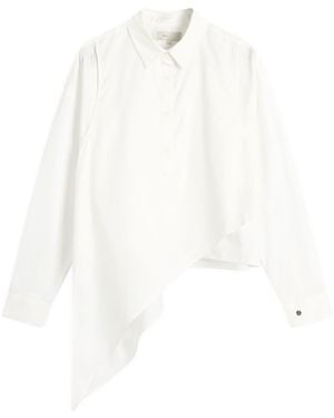 Stel Asymmetric Double Layer Shirt - White