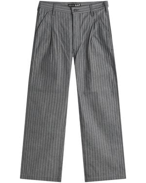 Applied Art Forms Herringbone Contruction Pants - Gray